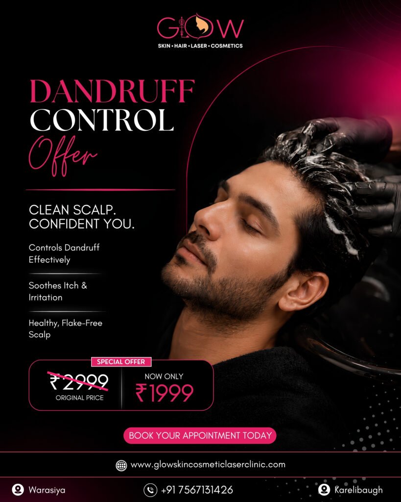 Dandruff Control Vadodara at Glow Skin Clinic